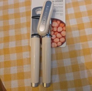 NEW KitchenAid Classic Multifunction Can Opener/Bottle Opener in Almond Cream